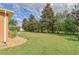 Spacious backyard with lush greenery and trees at 9818 Sw 63Rd Loop, Ocala, FL 34481