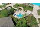 Spa and surrounding landscaping in community at 9818 Sw 63Rd Loop, Ocala, FL 34481