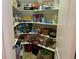 Well-stocked pantry with ample shelving at 56633 Otter Rd, Astor, FL 32102