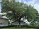 Large oak tree with Spanish moss in the yard at 56633 Otter Rd, Astor, FL 32102