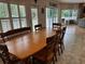 Dining area with table and chairs near sliding doors at 56633 Otter Rd, Astor, FL 32102