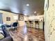 Eat-in kitchen with island, hardwood floors and open concept at 5401 Se 162Nd St # 32, Summerfield, FL 34491