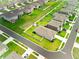 Aerial view of Greystone Hills homes and green spaces at 8857 Sw 50Th Ter, Ocala, FL 34476