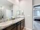 Double vanity bathroom with granite countertop at 8857 Sw 50Th Ter, Ocala, FL 34476