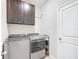 Laundry room with washer, dryer, and cabinets at 8857 Sw 50Th Ter, Ocala, FL 34476