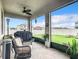 Relaxing screened porch overlooking backyard at 8857 Sw 50Th Ter, Ocala, FL 34476