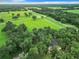 Aerial view of house surrounded by lush greenery, near a road at 6615 Se 158Th Pl # 6, Summerfield, FL 34491