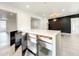 Modern kitchen island with marble countertop and drawers at 4612 Bradley Ave, Orlando, FL 32839