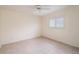 Bedroom with tile flooring, ceiling fan, and window shutters at 2260 Nw 51St Ter, Ocala, FL 34482