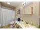 Bathroom with shower/tub, vanity, and toilet at 7679 S Magnolia Ave, Ocala, FL 34476