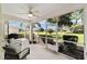 Screened porch offers relaxing views of the golf course at 9500 Sw 93Rd Loop, Ocala, FL 34481