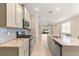 Modern kitchen with stainless steel appliances and granite countertops at 9818 Sw 99Th Loop, Ocala, FL 34481