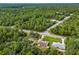 Aerial view of property showing house and surrounding land at 49 Fisher Way, Ocklawaha, FL 32179