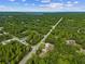 Wide aerial view of the house and surrounding neighborhood at 49 Fisher Way, Ocklawaha, FL 32179