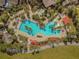 Aerial view of resort-style pool and surrounding area at 9793 Sw 63Rd Loop, Ocala, FL 34481