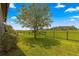 Grass yard with a tree and a view of a fence and field beyond at 9793 Sw 63Rd Loop, Ocala, FL 34481