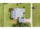 Directly above view of house, showing roofline and driveway at 7137 & 7141 S Magnolia Ave, Ocala, FL 34476
