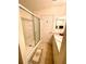 Bathroom with a shower and single vanity at 892 Nash Loop, The Villages, FL 32162