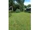 Landscaped backyard with lush green grass at 10886 Sw 87Th Ct, Ocala, FL 34481