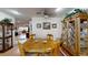 Charming dining area, featuring a wood table and hutch at 8420 Sw 92Nd St # B, Ocala, FL 34481