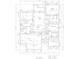 Detailed floor plan showcasing a 3-bedroom, 2-bath home with garage at 16376 Sw 13Th Ter, Ocala, FL 34473