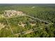 Aerial view of the property, showing its secluded location and lot boundaries at 7545 Ne 58Th Ave, Anthony, FL 32617