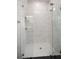Large walk-in shower with glass enclosure and marble tile at 7578 Nw 33Rd Pl, Ocala, FL 34482