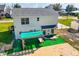 Elevated view of backyard with pergola and patio at 10 Se Chinica Drive, Summerfield, FL 34491