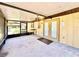 Relaxing screened porch with ceiling fan and backyard view at 26 Juniper Pass Ln, Ocala, FL 34480
