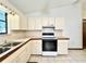 View of kitchen with white cabinets and a double sink at 26 Juniper Pass Ln, Ocala, FL 34480