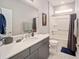 Clean bathroom with a shower/tub combo, vanity, and toilet at 8924 Sw 76Th Ln, Ocala, FL 34481