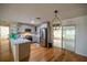 Updated kitchen with stainless steel appliances and hardwood floors at 9698 Sw 96Th St, Ocala, FL 34481