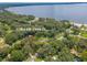 Aerial view showing house location near lake at 12369 Se 130Th Ct, Ocklawaha, FL 32179