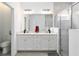 Clean bathroom with double vanity and large shower at 7531 Sw 77Th Ave, Ocala, FL 34481