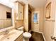 Bathroom with updated vanity and shower at 21389 Sw 102Nd Street Rd, Dunnellon, FL 34431