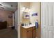 Small bathroom with single sink vanity and toilet at 9680 Ne 25Th Ct, Anthony, FL 32617