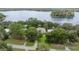 Aerial view of lakefront home and property at 11196 Ne 227Th Place Rd, Fort Mc Coy, FL 32134