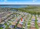 Aerial view showing home's location in a quiet neighborhood at 3812 Nottingham Loop, The Villages, FL 32163