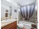 Clean bathroom with shower/tub combo at 3812 Nottingham Loop, The Villages, FL 32163