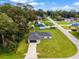 Aerial view of the house and surrounding neighborhood at 6760 Cherry Rd, Ocala, FL 34472