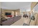 Open living room with sectional sofa and view into dining area at 25 Cedar Ter, Ocala, FL 34472