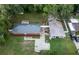 Aerial view of the property showing house and detached garage at 5456 Nw 64Th St, Ocala, FL 34482