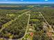 Aerial view showcasing the home's private backyard and surrounding area at 4980 Sw 195Th Ave, Dunnellon, FL 34431