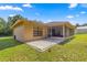 Screened patio and grassy yard with a partially visible house at 4980 Sw 195Th Ave, Dunnellon, FL 34431