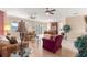Spacious living room with hardwood floors and open floor plan at 9882 Sw 89Th Lane Rd, Ocala, FL 34481
