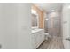 Bathroom with a vanity, shower, and neutral tile flooring at 7867 Sw 74Th Loop, Ocala, FL 34481