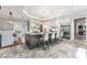 Spacious kitchen with island, stainless steel appliances, and white cabinetry at 22422 Lake Seneca Rd, Eustis, FL 32736