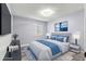 Virtually staged bedroom with a comfortable bed and stylish decor at 551 Fairways Dr # A, Ocala, FL 34472