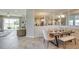 Bright dining area with a wooden table and seating for six at 4737 Nw 39Th Street Rd, Ocala, FL 34482