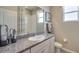 Guest bathroom with granite countertop and single sink at 4743 Nw 39Th Street Rd, Ocala, FL 34482